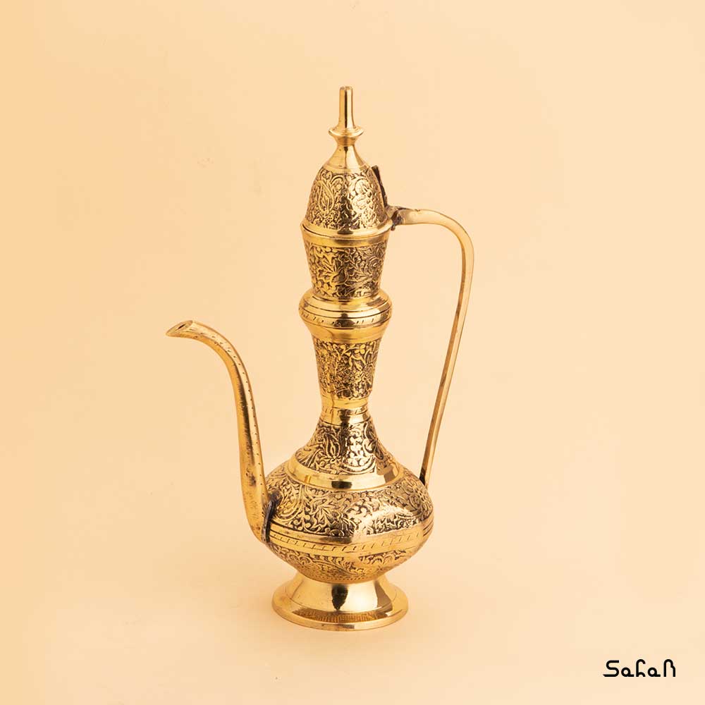 گلاب پاش برنجی طلایی مدل ساحل سایز 2
