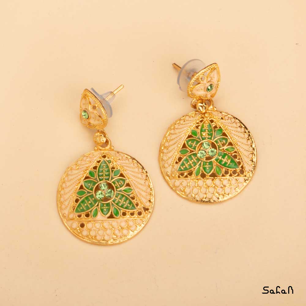 گوشواره دست ساز طلایی