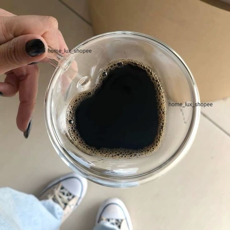 لیوان دوجداره قلبی 