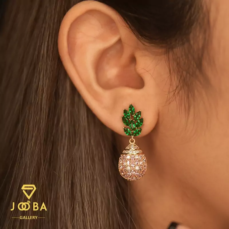 گوشواره سوارسکی آناناس ژوپینگ