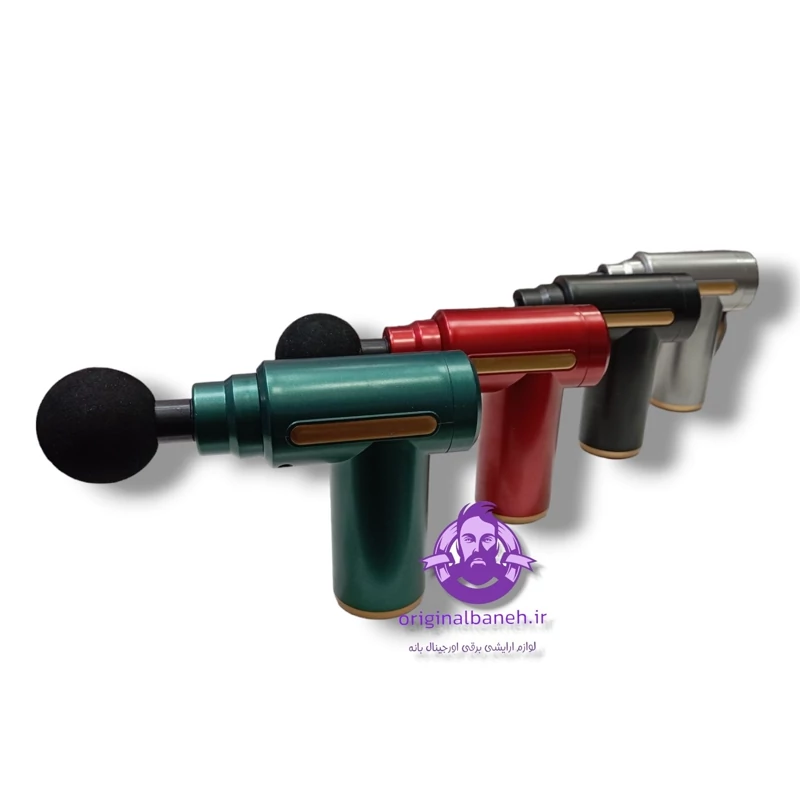 ماساژور حرفه ای چهار کاره شش سرعته MASSAGE GUN2024 ماساژور حرفه ای مارک ماساجی گن اصل و ارجینال شرکتی
