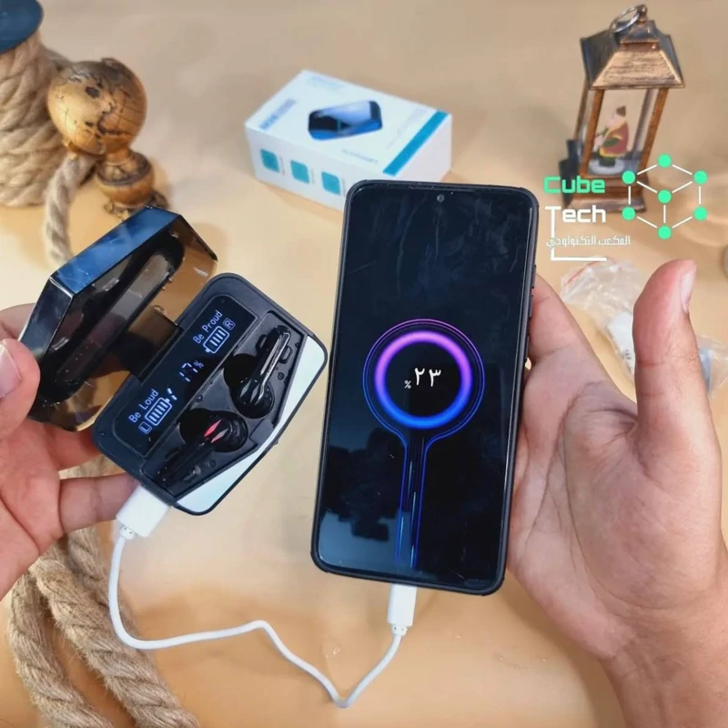 ایرپاد M28 اصلی تقویت شده 2024 طراحی اسپرت ورژن 5.3 دارای پاوربانک مناسب بازی و موسیقی تمام لمسی (فروش ویژه)