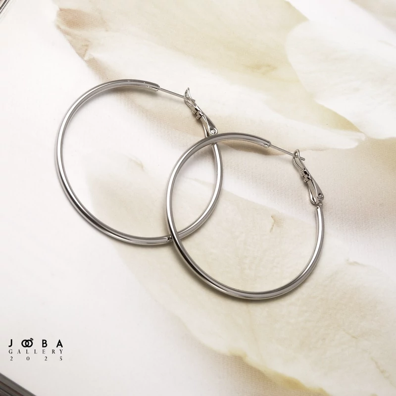 گوشواره حلقه ای ساده کد 1120861220 برند ژوپینگ