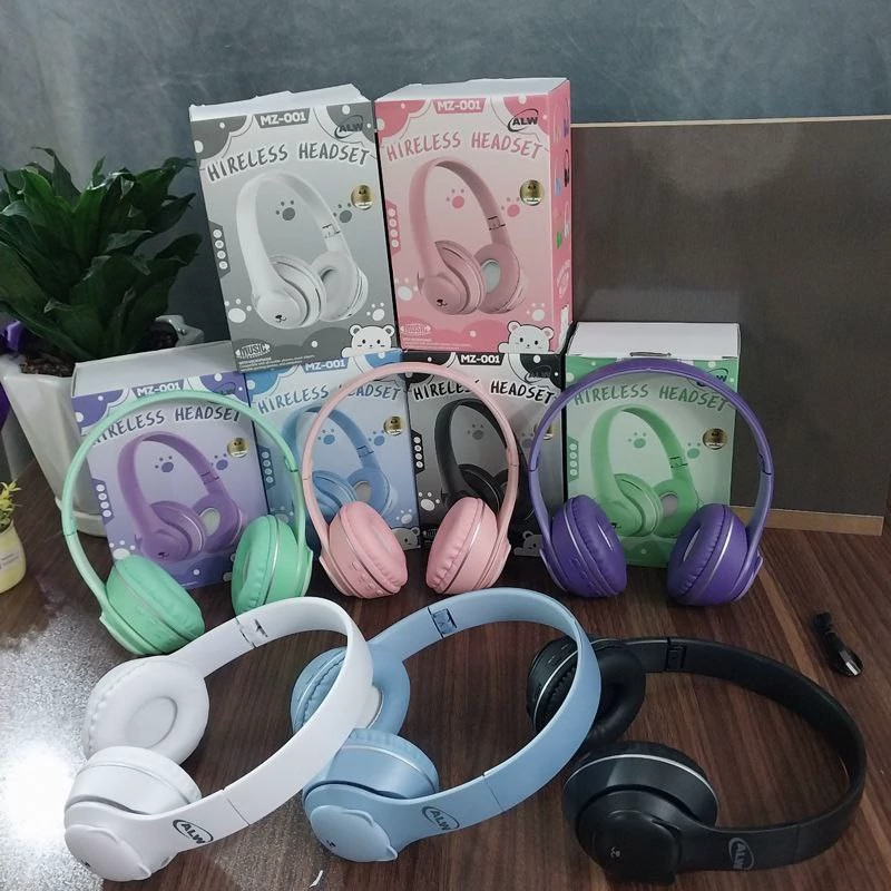 هدفون گربه ای بلوتوثی تا شو دارای ال ای دی با قابلیت تاشو همراه با ضمانت  هدفون بیسیم