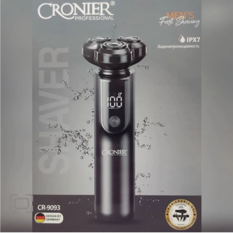 ماشین اصلاح خط زن و صفر زن کرونیر مدل CR-9093ضد آب طراحی ارگونومیک استفاده به صورت خشک و مرطوب