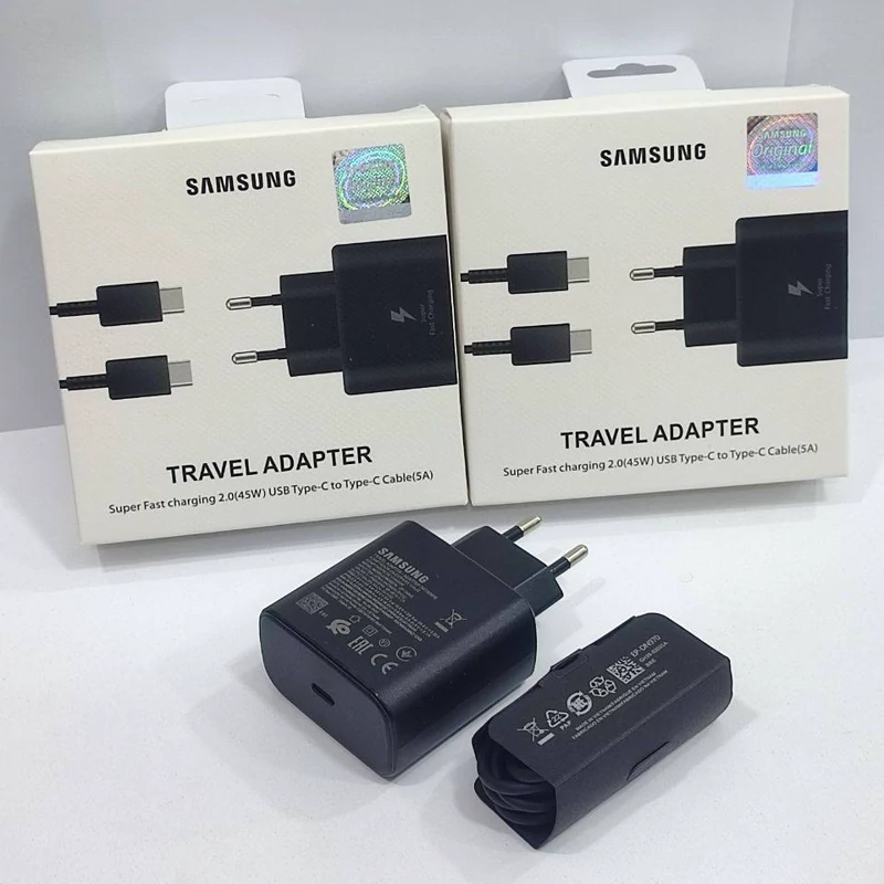 شارژر 45 وات اورجینال فست سامسونگ