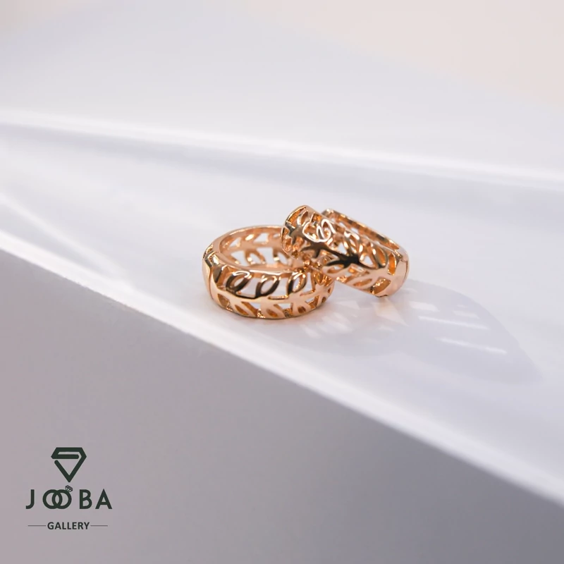 گوشواره حلقه ای برگ ژوپینگ