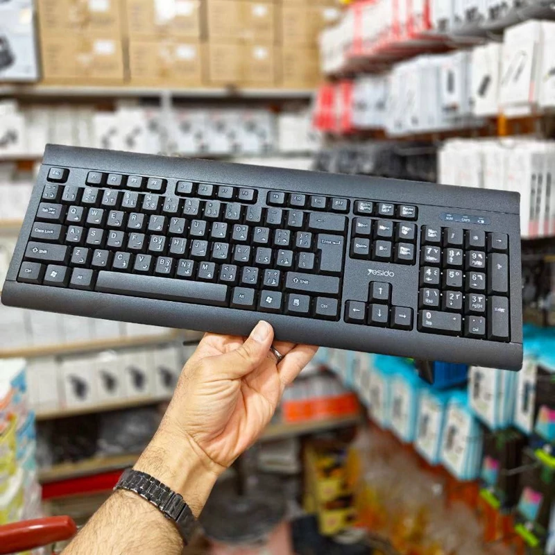 کیبورد و موس بیسیم از برند یسیدو مدل KB12