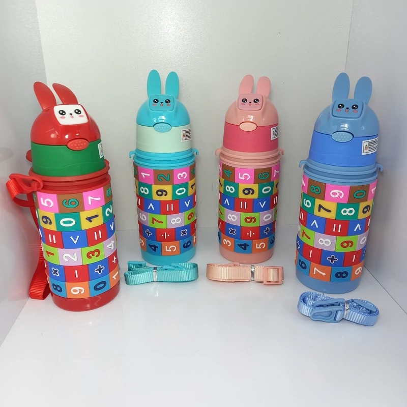 قمقمه فلاسکی350 میل استیل وکیوم فانتزی وارداتی درجه یک،قمقمه ریاضی،قمقمه پازلی نی دار،قمقمه مدرسه بند دار،پس کرایه