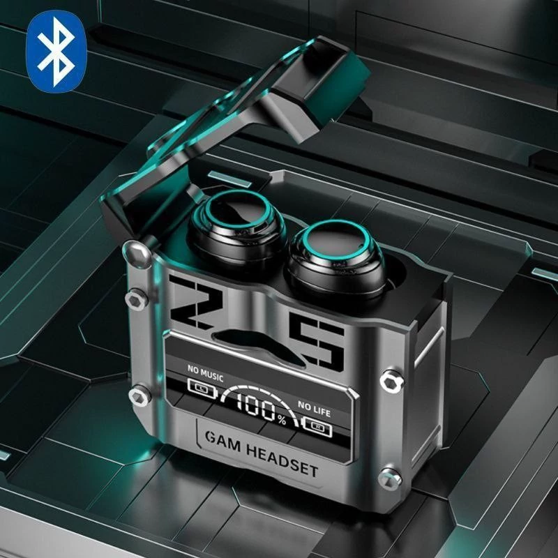 ایرپاد M25 گیمینگ نویز کنسلینگ لمسی ورژن 2025 بلوتوث 5/3 نمایشگر شارژ جنس شرکتی