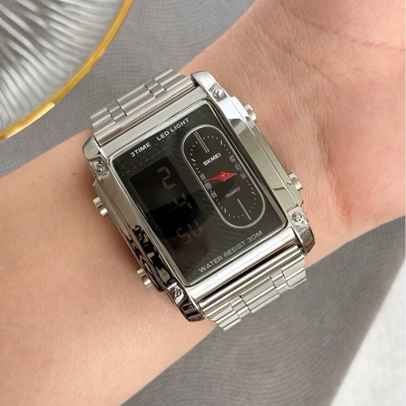 ساعت مچی اسکمیSKMEI 2204 3 زمانه