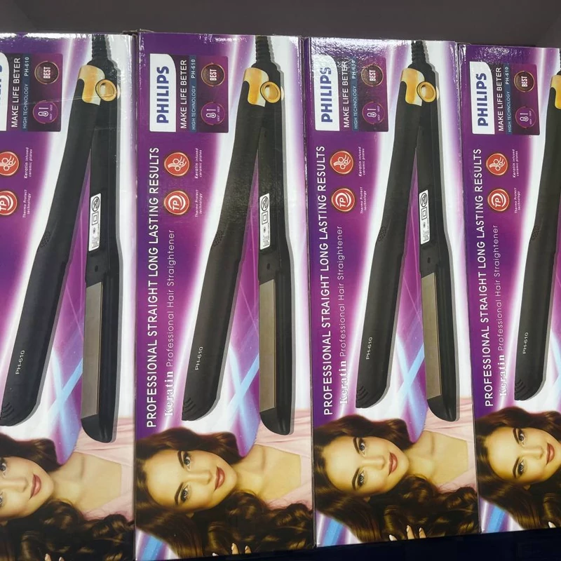 اتو مو فلیپس صفحه پهن سرامیکی سفید صورتی