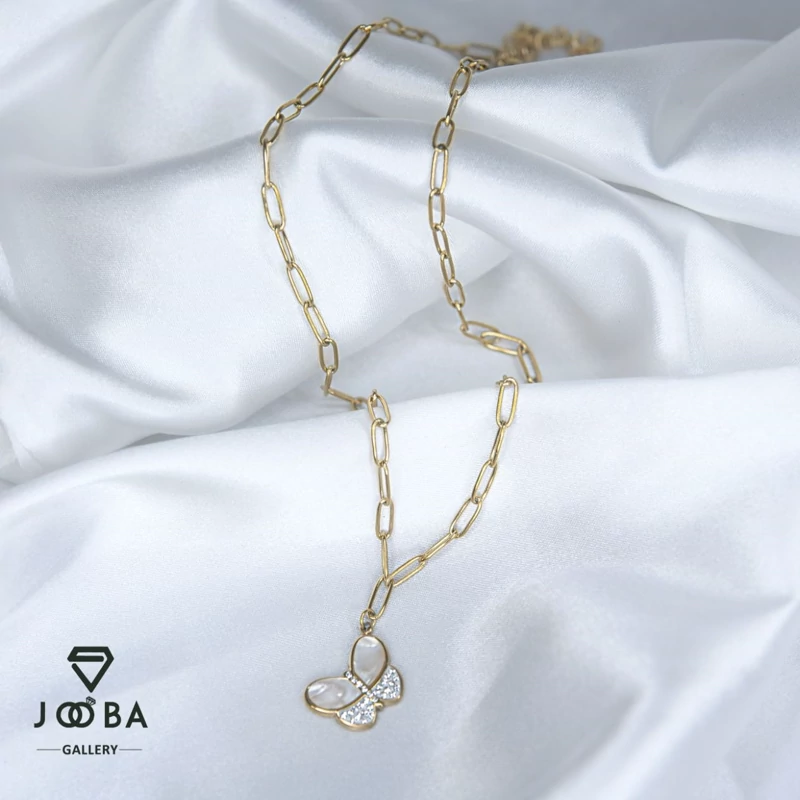 گردنبند آویز پروانه ژوپینگ