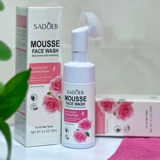 فوم شستشو صورت سادور مدل گل رز سادور حجم 100 میل شوینده صورت گل رز