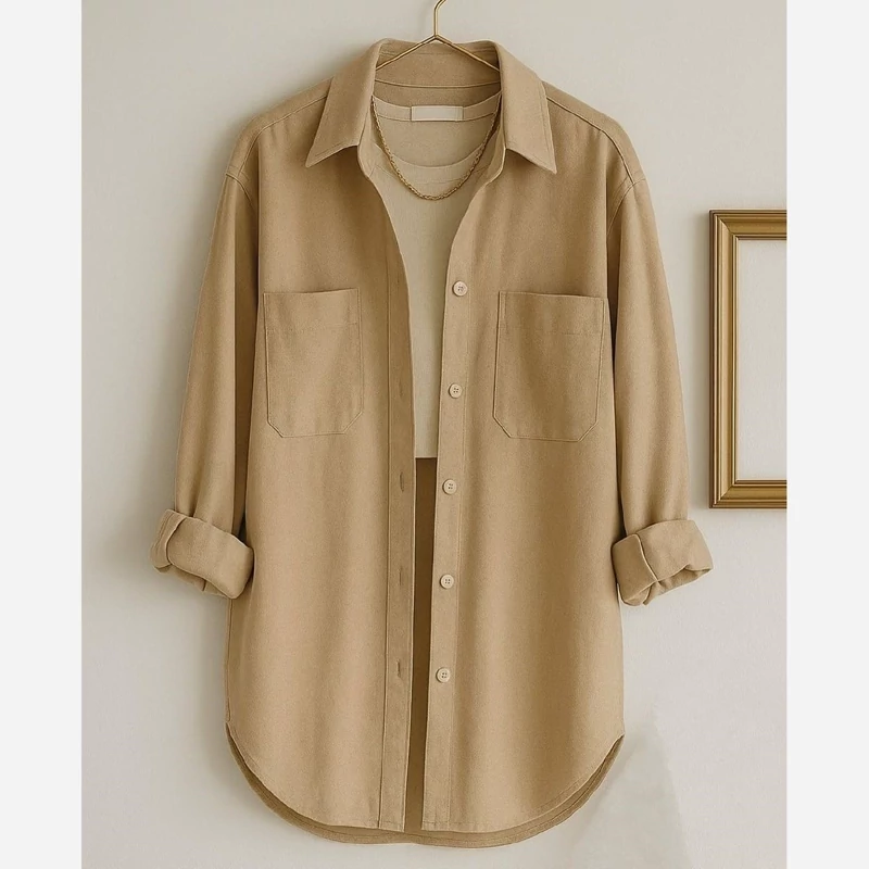 مانتو کتان دوجیب