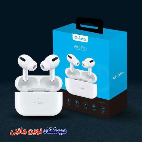 ایرپاد هندزفری بلوتوثی جی تب مدل G-TAB Air5 Pro TRUE Wireless Earphones | Air5 Pro (تک / عمده )