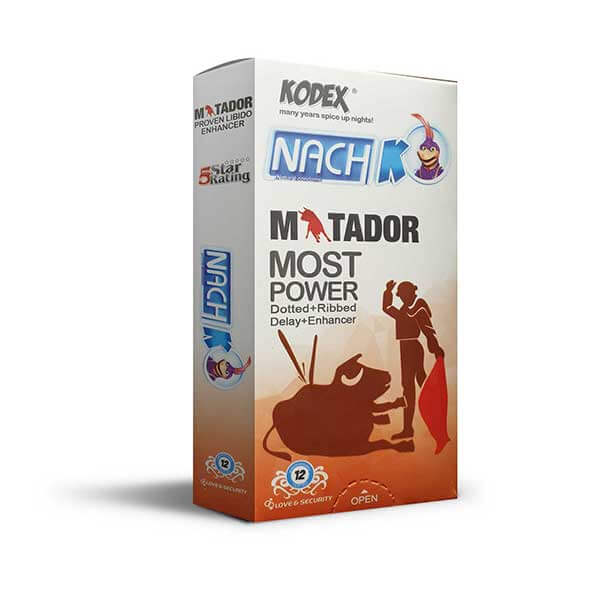کاندوم خاردار و حلقوی کدکس مدل ماتادور Matador بسته 12 عددی