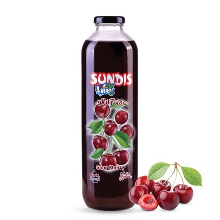 آبمیوه بدون گاز آلبالو بطر شیشه 800cc لایف (15بکس 6عددی)
