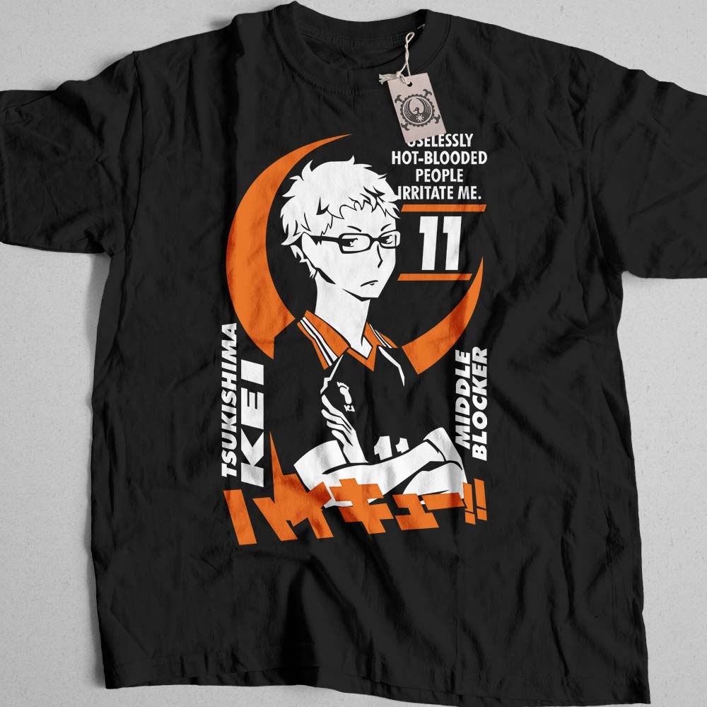 تیشرت انیمه Haikyu طرح Tsukishima Kei کد 110