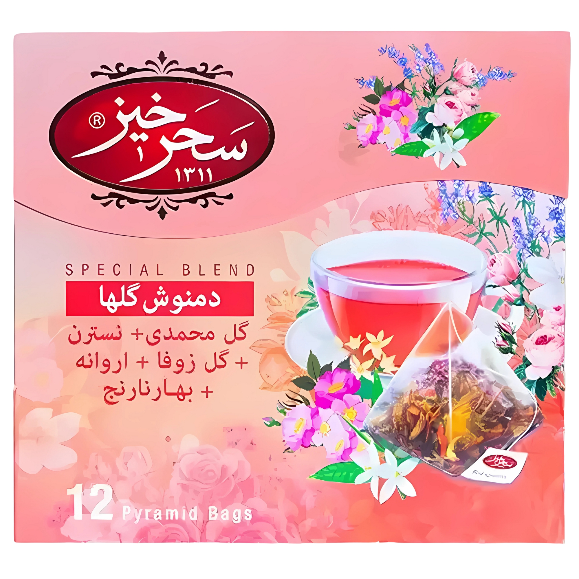دمنوش گلها سحرخیز 12 عدد