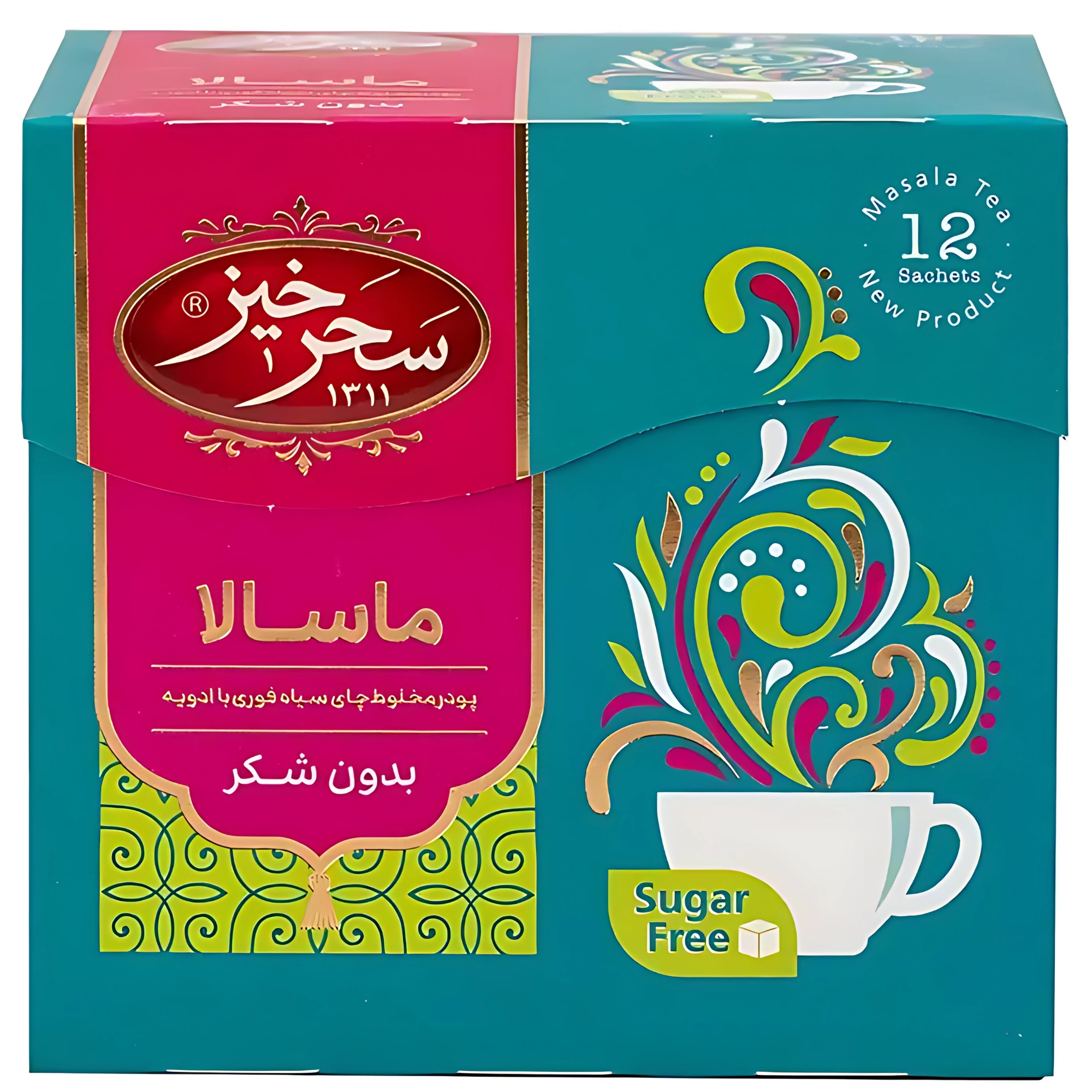 چای ماسالا بدون شکر سحرخیز 12 عدد