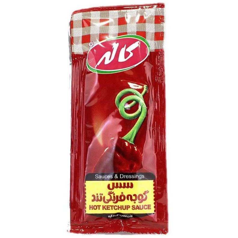 سس فلفل تند ساشه 20 گرمی کاله بسته 300 عددی