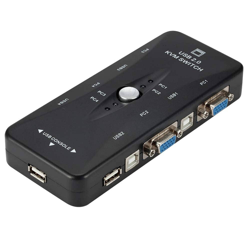 سوییچ KVM چهار پورت USB دستی ROYAL