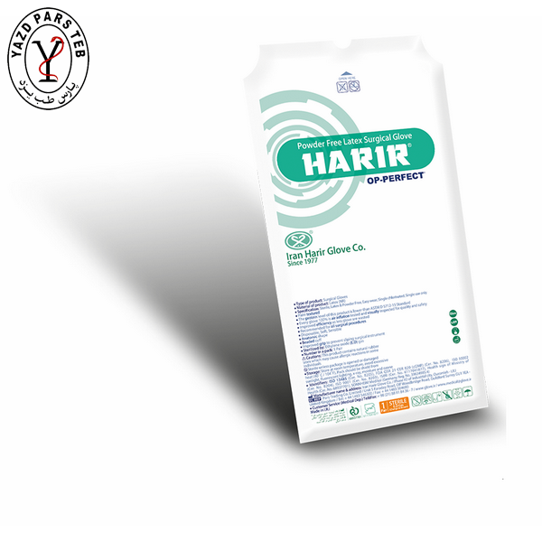 دستکش جراحی بدون پودر حریر OP-PF سایز 8