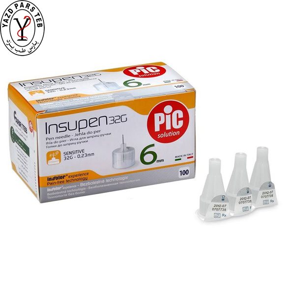 سرسوزن پن سایز 6 انسولین PIC