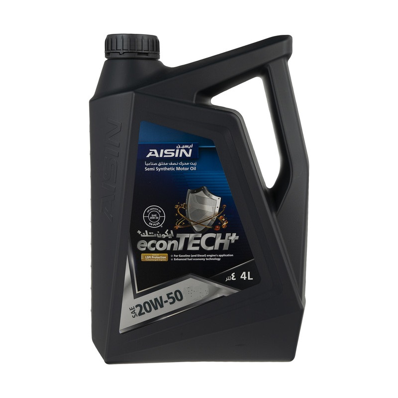 روغن موتور 20W50 آیسین مدل AISIN econTECH چهار لیتری