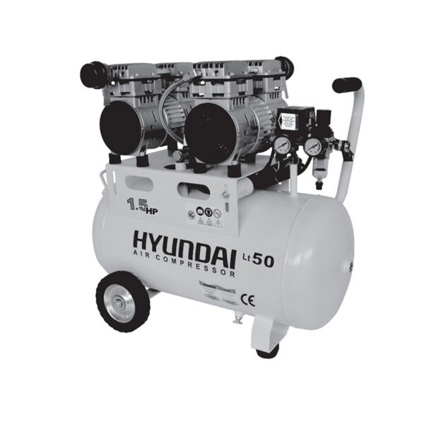 کمپرسور 50 لیتری سایلنت هیوندای مدل HY-1550