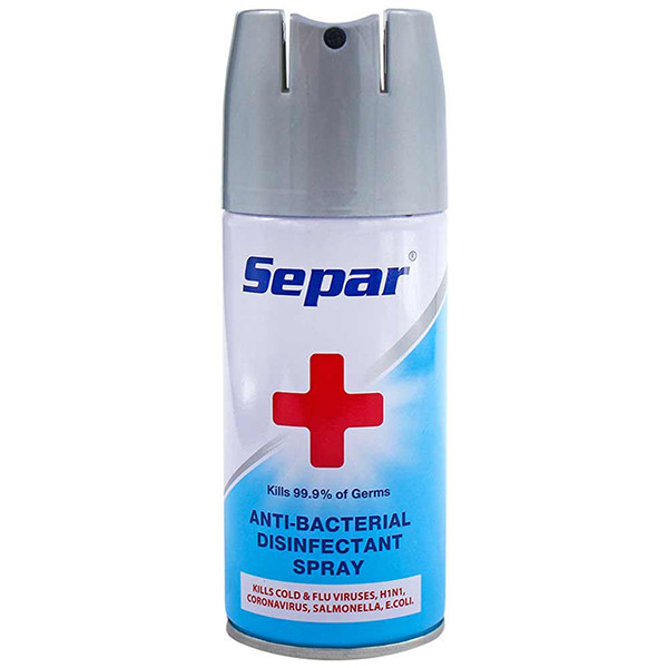 اسپری ضد عفونی کننده دست سپر 150 میلی لیتر | Separ Anti Bacterial Disinfectant Spray 150ml