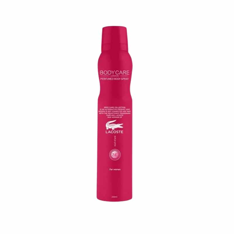 اسپری خوشبو کننده بدن زنانه بادی کر مدل لاگوست (Lacoste) حجم 200 میلی لیتر