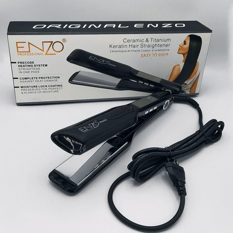 اتو مو  کراتین مارک انزو اصل  صفحه پهن و سرامیکی مخصوص کار کراتین و پروتئین 