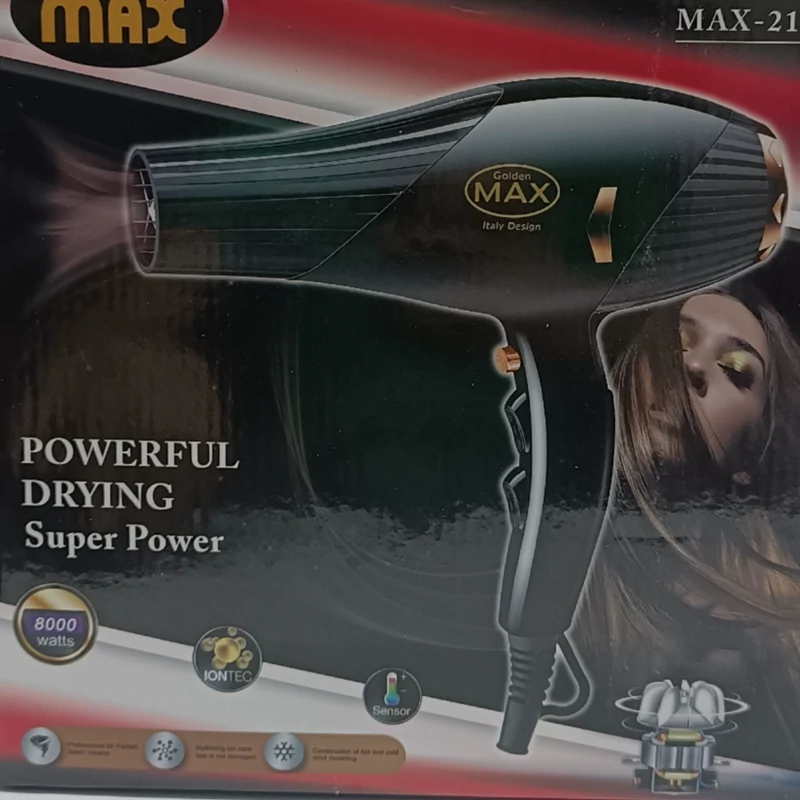 سشوار متور سنگین کیفیت عالی مارک مکس مدل2142