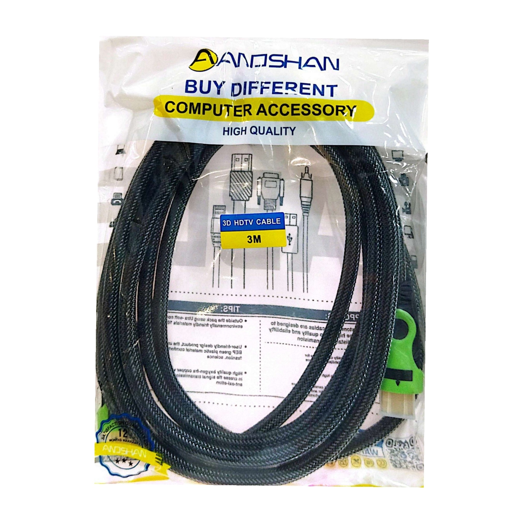 کابل HDMI متراژ 3 متری ANDSHAN