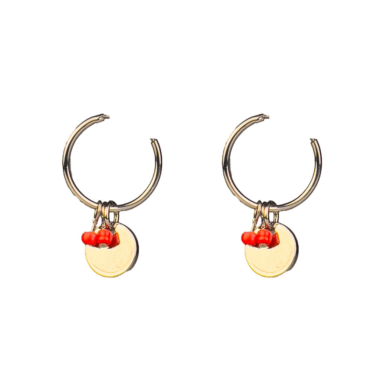 گوشواره حلقه ای آویزدار - 014