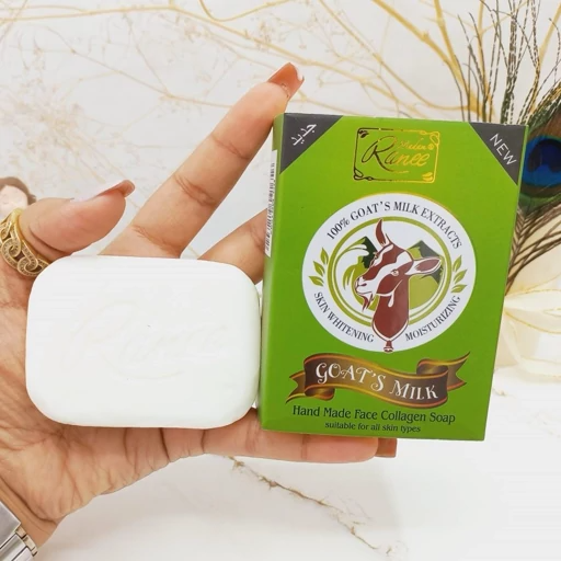 صابون کلاژن ساز 100 درصد عصاره شیر بز کوهی و روشن کننده پوست رنه Ranee