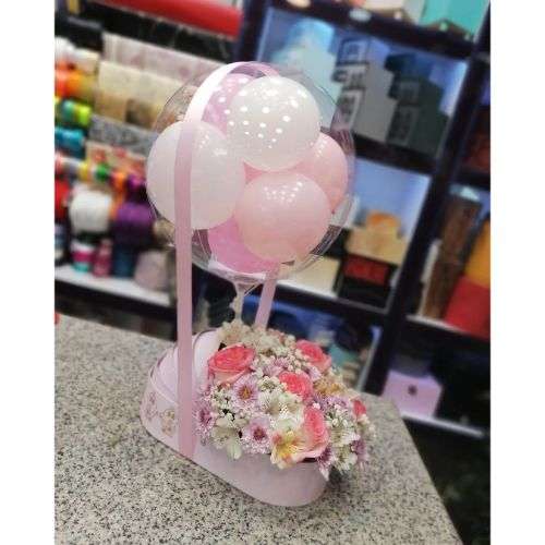 باکس گل نوزاد دختر d69