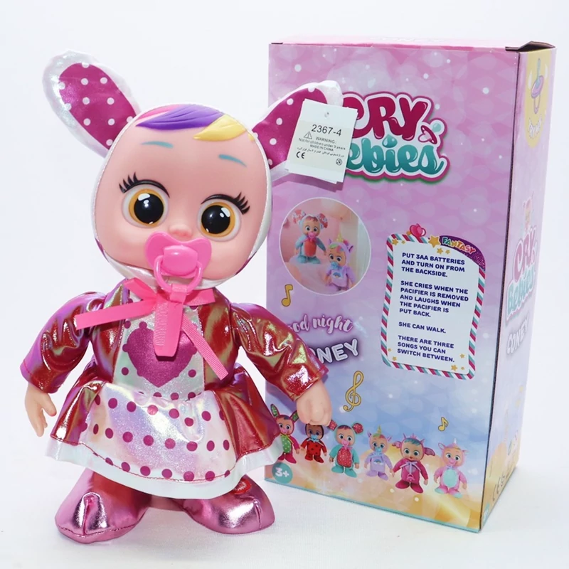 عروسک گریه کن و راه رونده کرای بیبی 30 سانتی مدل Cry Baby 1295