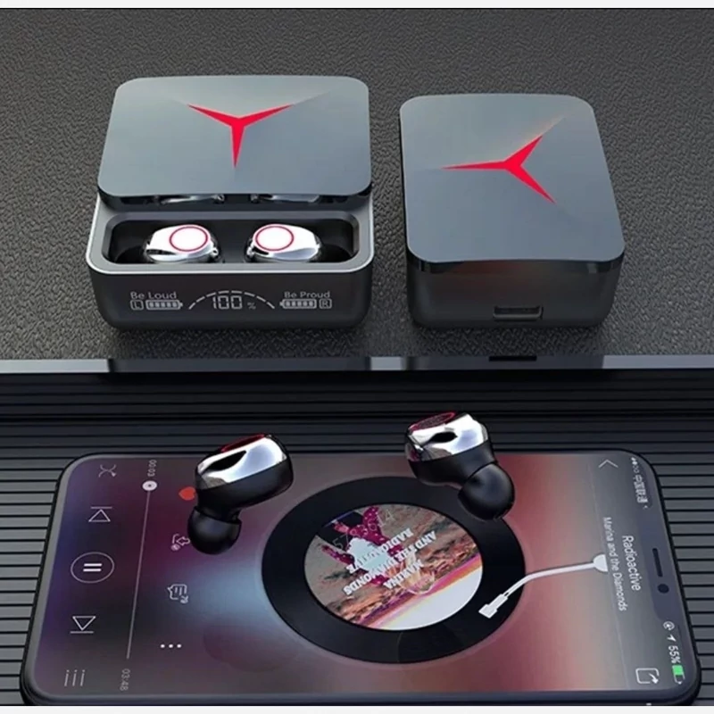 ایرپاد هندزفری مدل M90 اصلی نسخه بلوتوث 5.2 LED دار با پاور بانک - گیمینگ - ارسال رایگان