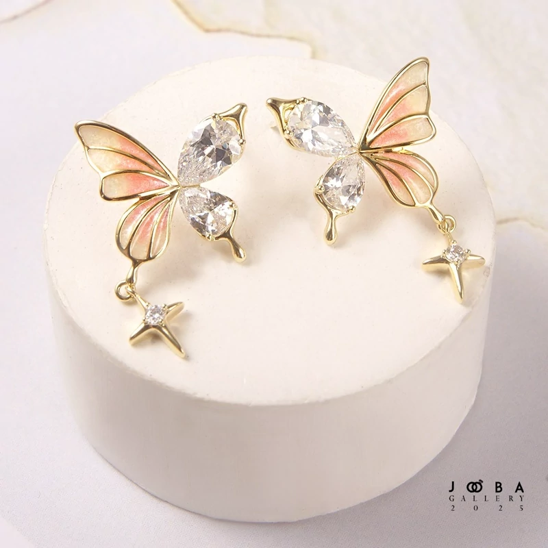 گوشواره پروانه سوارسکی کد1112663963