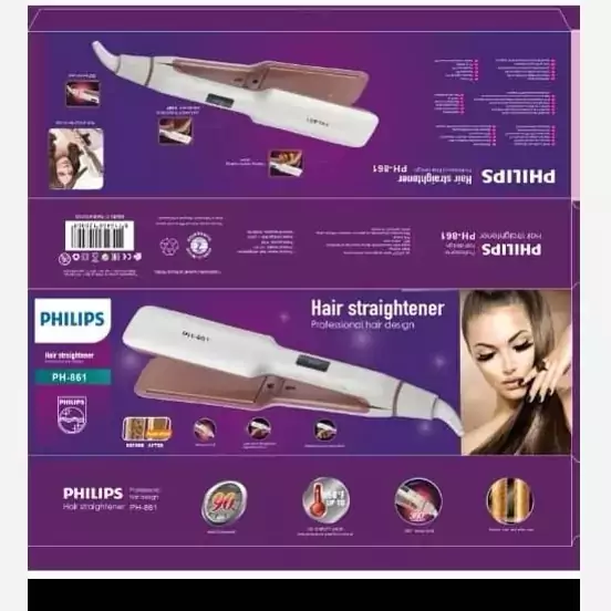 اتو مو صفحه پهن درجیتالی مارک فیلیپس مدل861