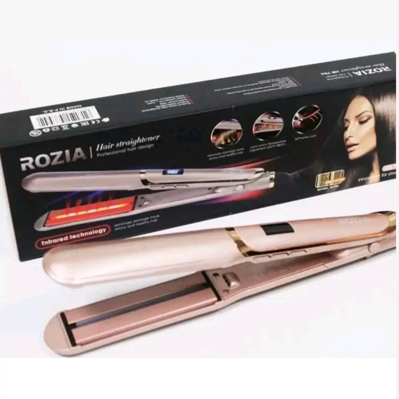 اتو مو حرفه ای روزیا مدل ROZIA HR-794 بسیار حرفه ای صفحه تیتانیوم