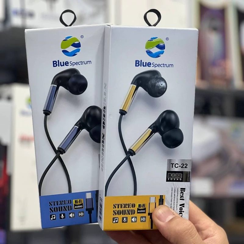 هندزفری blue مدل TC22 جک type-c کیفیت موزیک و مکالمه عالی