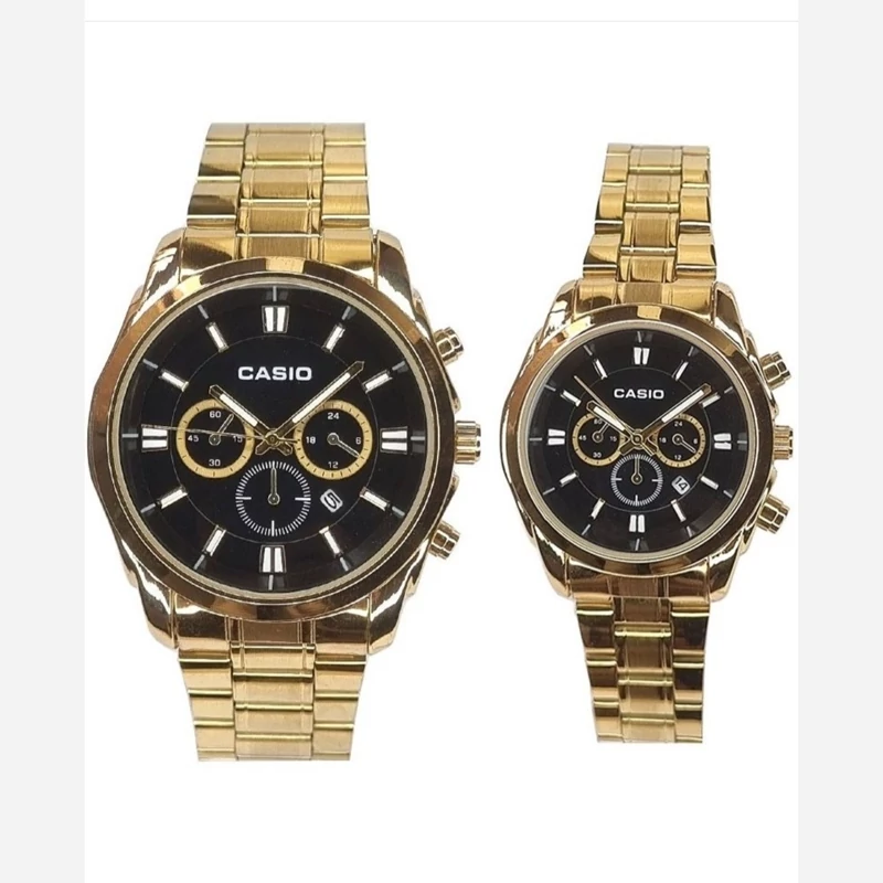 ساعت مجی کاسیوVIP طلایی صفحه مشکی