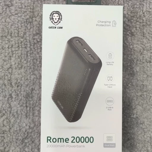 پاوربانک رم 20000 میلی آمپر گرین Green Rome PowerBank 20000mAh