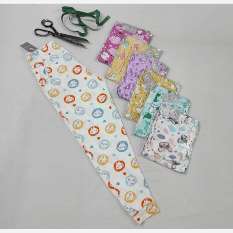 شلوار گیاهی زنانه استیکری مارک نانو طرح بندی مختلف 