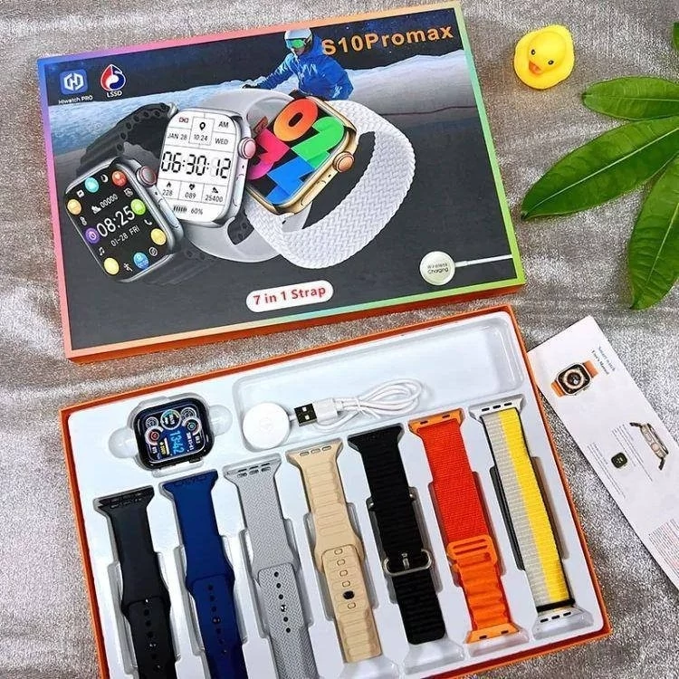 اپل واچ سری 10 با 5 عدد بند اضافه مدل WS10 ویژه سخت پسند ها