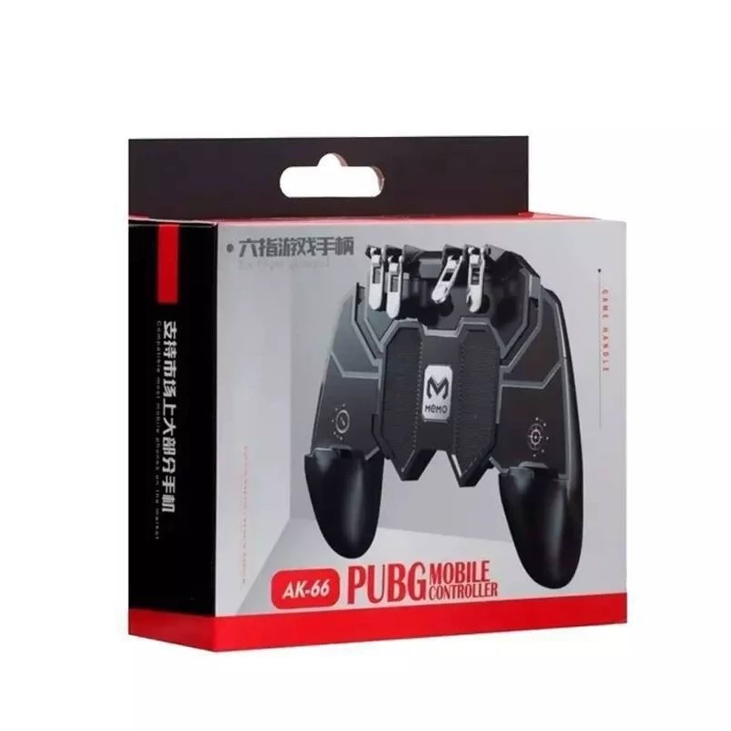 دسته پابجی مکانیکی 6 انگشتی ممو MEMO AK-66 دارای ماشه های روان و باکیفیت،سازگار با تمام موبایل های تا 6.5 اینچ